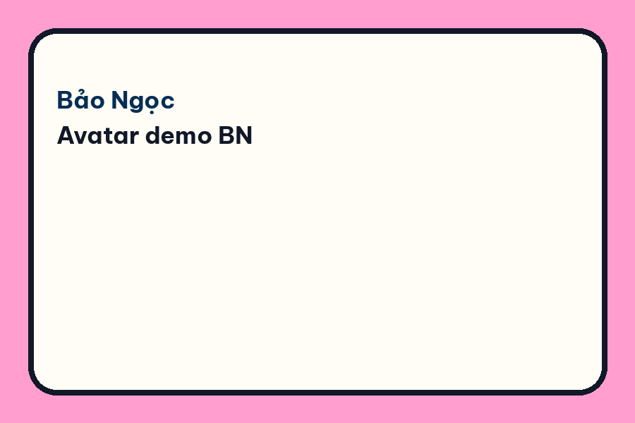 Ảnh đại diện Bảo Ngọc